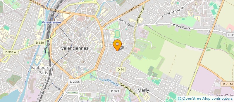 localisation de l'entreprise SCI HAINAUT CHARLES QUINT  VALENCIENNES