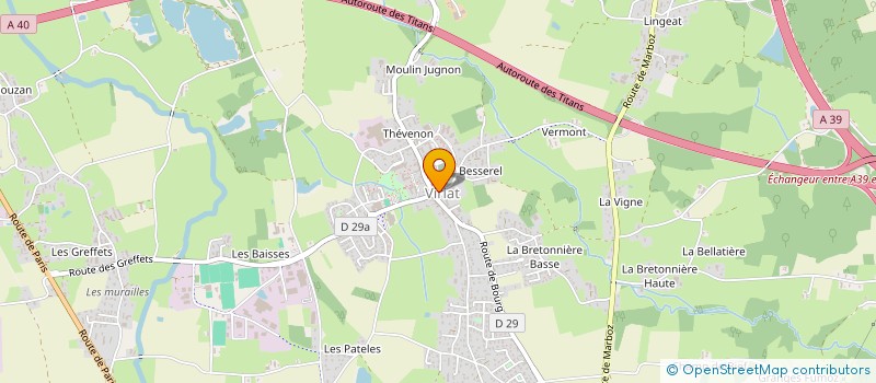 localisation de l'entreprise SCI HAIR à VIRIAT