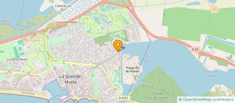 localisation de l'entreprise SCI HAJMA  LA GRANDE-MOTTE