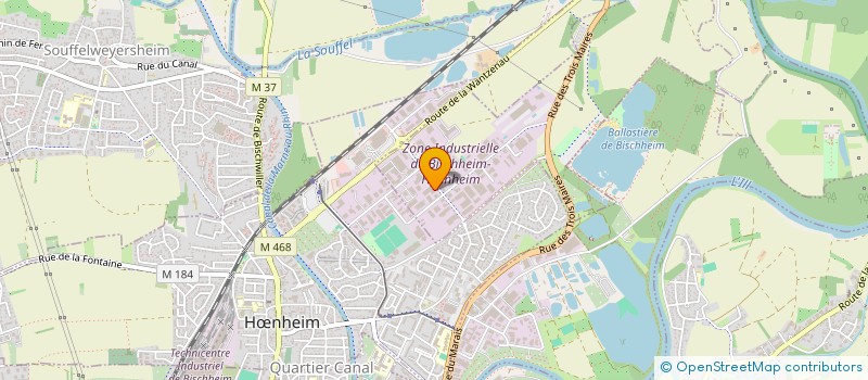 localisation de l'entreprise SCI HAK  BISCHHEIM