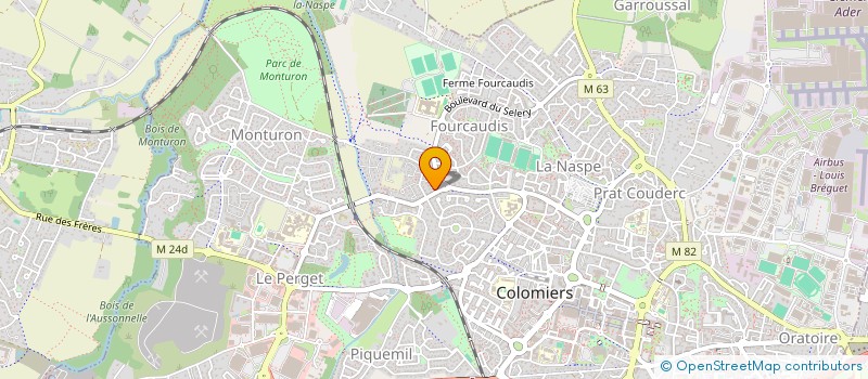 localisation de l'entreprise SCI HAK à COLOMIERS