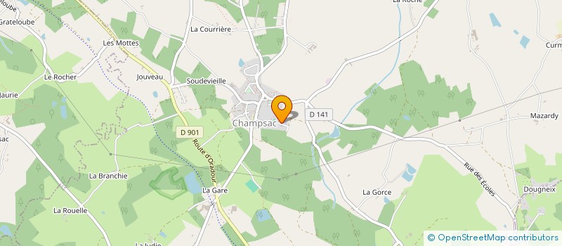 localisation de l'entreprise SCI HAKA  CHAMPSAC