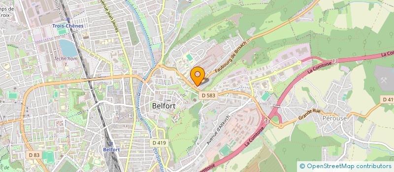 localisation de l'entreprise SCI HAKIM  BELFORT