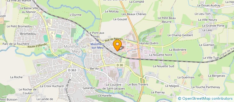 localisation de l'entreprise SCI HAKKOU  MONTFORT-SUR-MEU