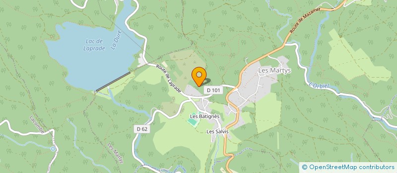 localisation de l'entreprise SCI HALATRE CEDRIC ESCOURROU MICHELE  FONTIERS CABARDES