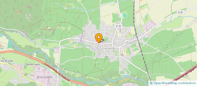 localisation de l'entreprise SCI HALBPFAD  SCHERWILLER