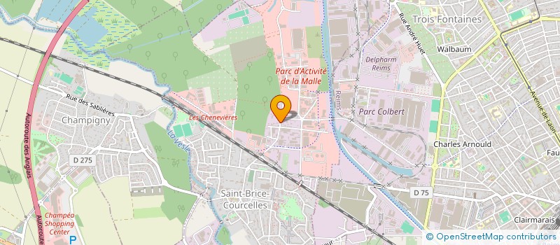 localisation de l'entreprise SCI HALBWACHS  SAINT-BRICE-COURCELLES