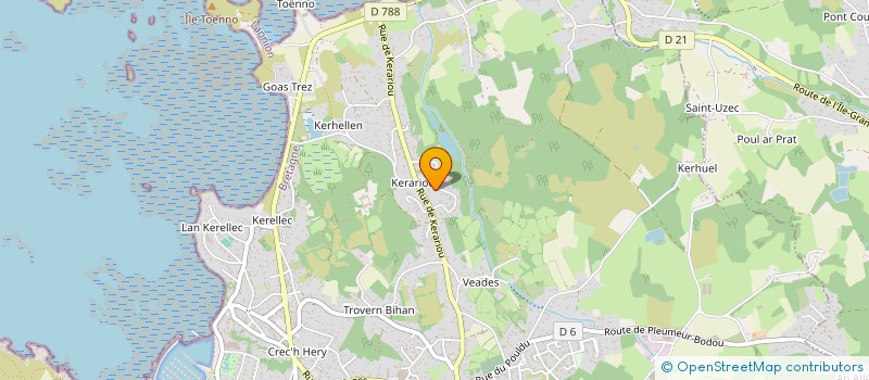 localisation de l'entreprise SCI HALELE  TREBEURDEN