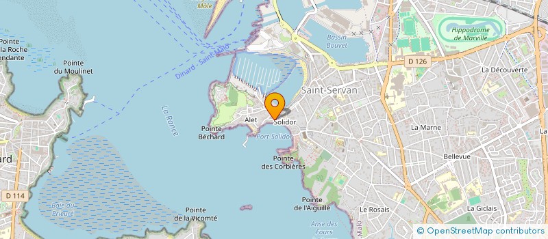 localisation de l'entreprise SCI HALET ROUSSEL  SAINT-MALO