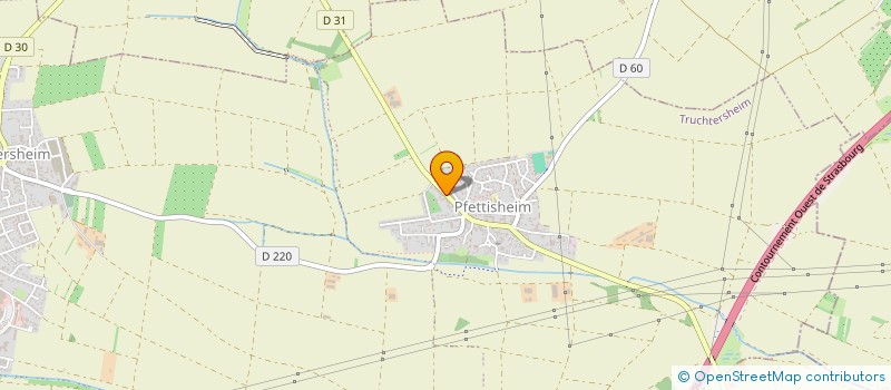 localisation de l'entreprise SCI HALF  PFULGRIESHEIM