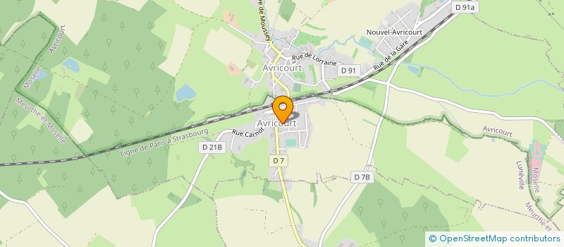 localisation de l'entreprise SCI HALFRAN  AVRICOURT