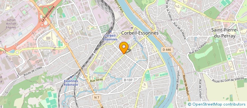 localisation de l'entreprise SCI HALIOTIS à CORBEIL-ESSONNES