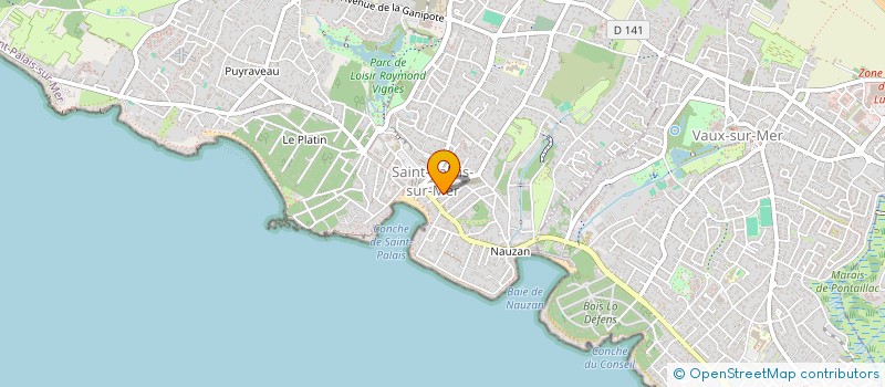 localisation de l'entreprise SCI HALIRA  SAINT-PALAIS-SUR-MER