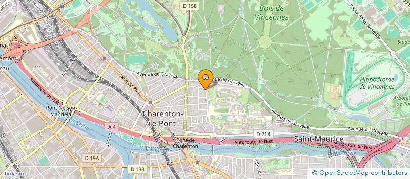 localisation de l'entreprise SCI HALL à SAINT-MAURICE