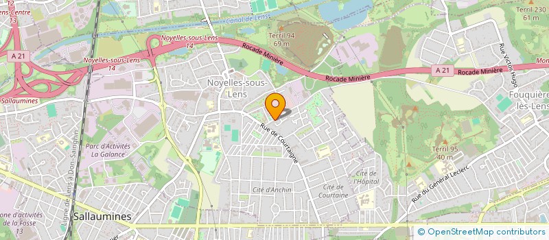 localisation de l'entreprise SCI HALLARD  NOYELLES-SOUS-LENS