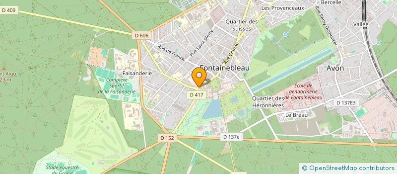 localisation de l'entreprise SCI HALLE DE VILLARS  FONTAINEBLEAU