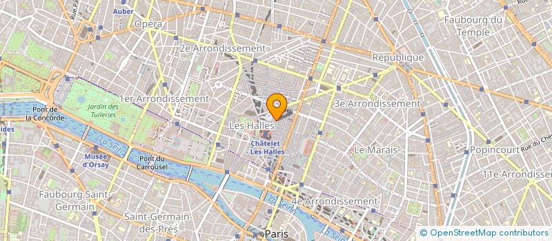 localisation de l'entreprise SCI HALLE INVEST  PARIS