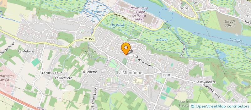 localisation de l'entreprise SCI HALLE MADELEINE  LA MONTAGNE