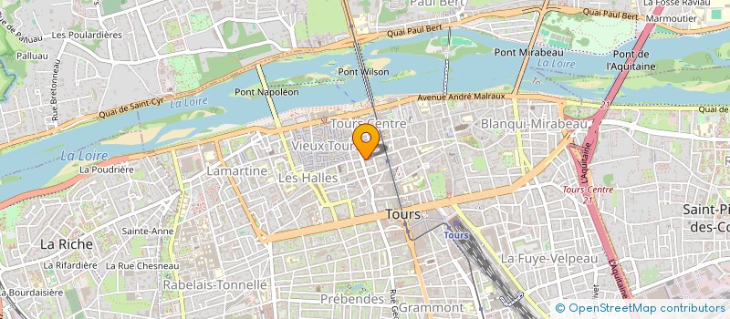localisation de l'entreprise SCI HALLES 26  TOURS