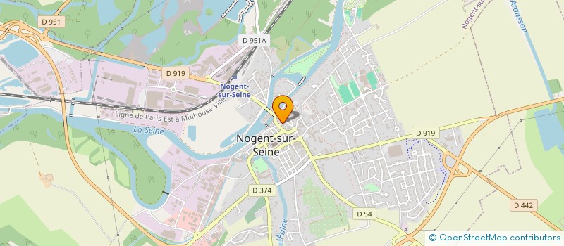 localisation de l'entreprise SCI HALLES-HOTEL-DIEU  NOGENT-SUR-SEINE