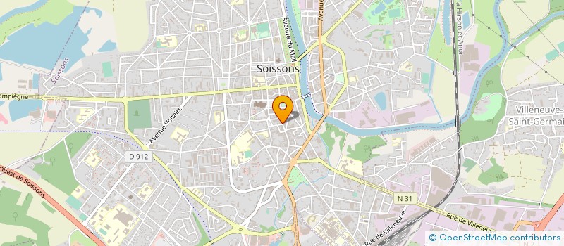 localisation de l'entreprise SCI HALLEZ IMMO à SOISSONS
