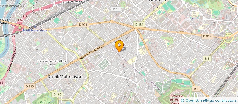 localisation de l'entreprise SCI HALLIWELL  NANTERRE