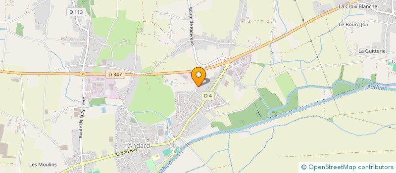 localisation de l'entreprise SCI HALLOUIN  LOIRE-AUTHION