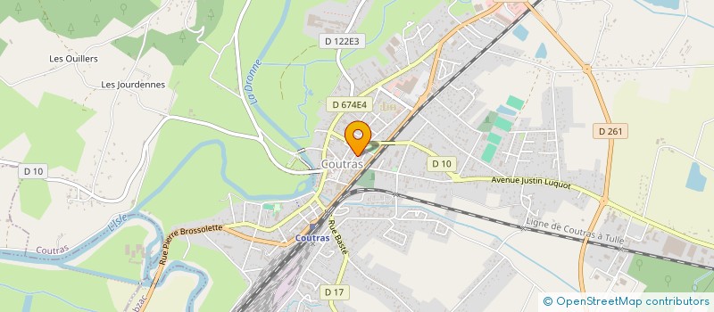 localisation de l'entreprise SCI HALO  COUTRAS