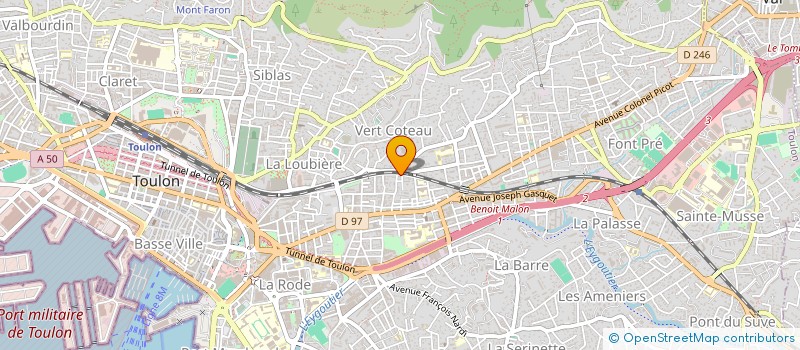 localisation de l'entreprise SCI HALO  TOULON