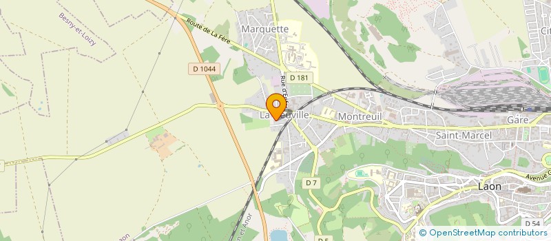 localisation de l'entreprise SCI HALOR à LAON