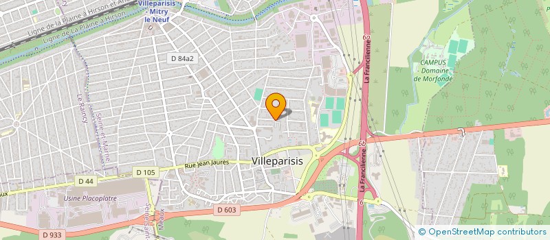 localisation de l'entreprise SCI HALOUANI  VILLEPARISIS