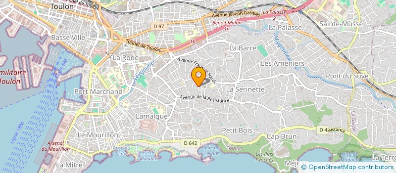 localisation de l'entreprise SCI HALYA  TOULON