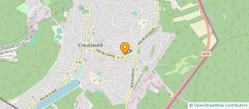 localisation de l'entreprise SCI HALYS  CREUTZWALD