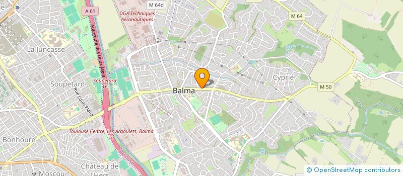 localisation de l'entreprise SCI HAM  BALMA