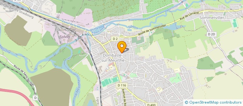 localisation de l'entreprise SCI HAM  DOMBASLE-SUR-MEURTHE