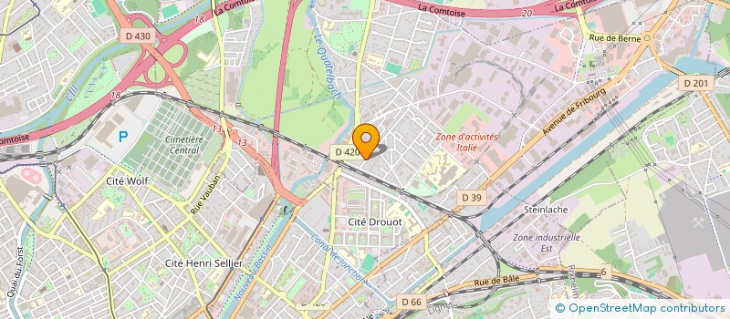 localisation de l'entreprise SCI HAM  ILLZACH