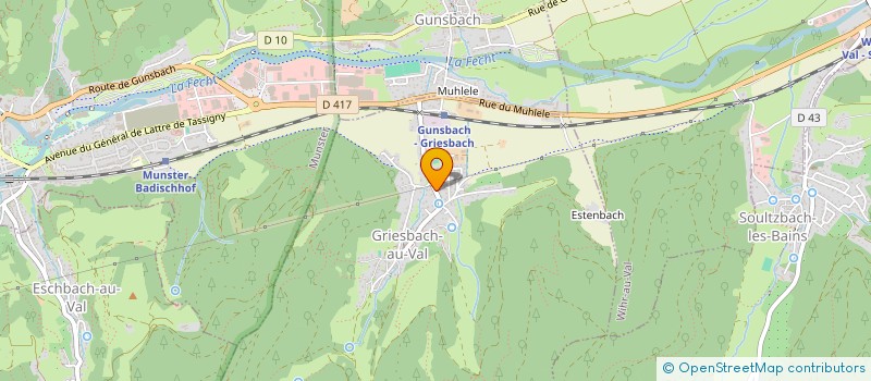 localisation de l'entreprise SCI HAMAC  LUTTENBACH-PRES-MUNSTER