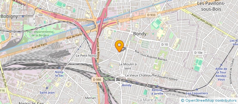 localisation de l'entreprise SCI HAMAIT  BONDY