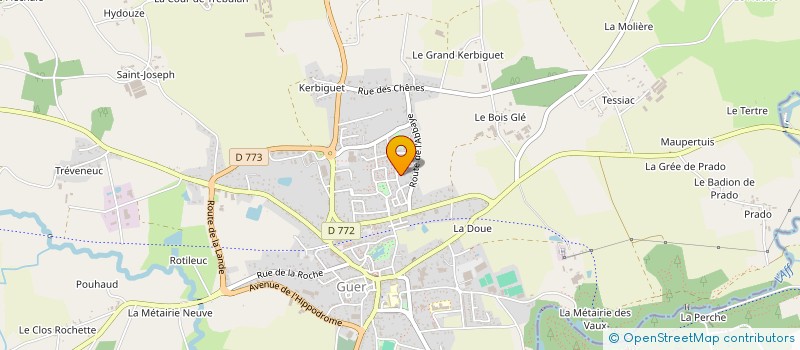 localisation de l'entreprise SCI HAMALO  GUER