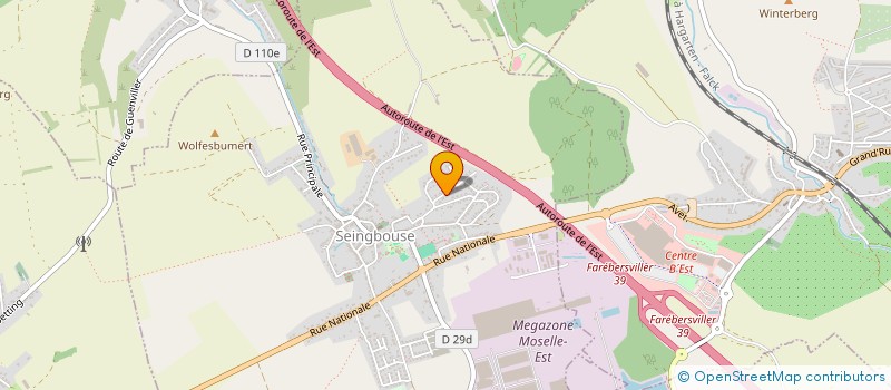 localisation de l'entreprise SCI HAMAN ALAIN  SEINGBOUSE