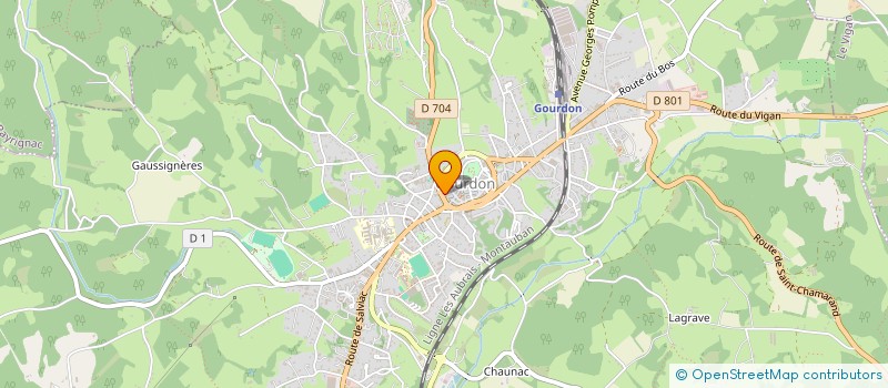 localisation de l'entreprise SCI HAMANN à GOURDON