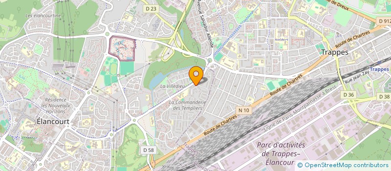 localisation de l'entreprise SCI HAMD  ELANCOURT