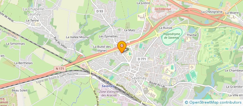 localisation de l'entreprise SCI HAMDAM  SAVENAY