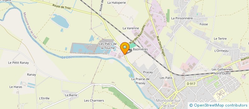 localisation de l'entreprise SCI HAMEAU  MONTOIRE-SUR-LE-LOIR