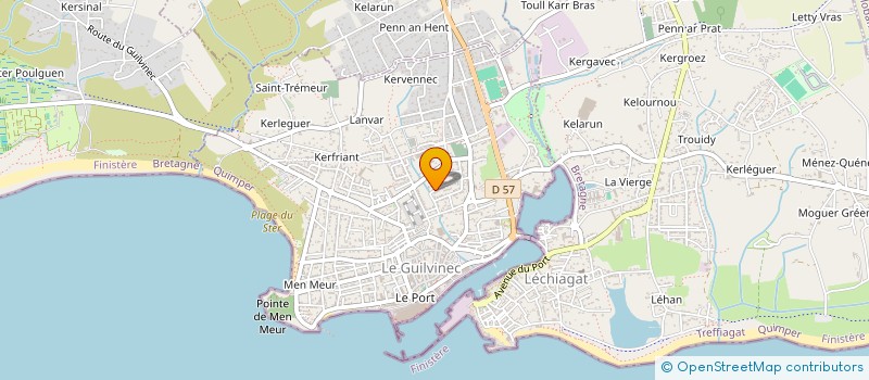 localisation de l'entreprise SCI HAMEAU DE BEUZEC  GUILVINEC