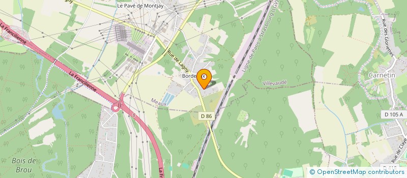 localisation de l'entreprise SCI HAMEAU DE BORDEAUX  VILLEVAUDE