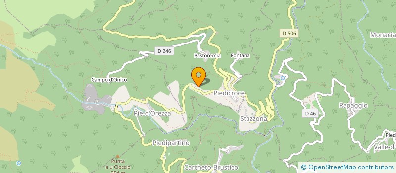 localisation de l'entreprise SCI HAMEAU DE FONTANA à PIEDICROCE