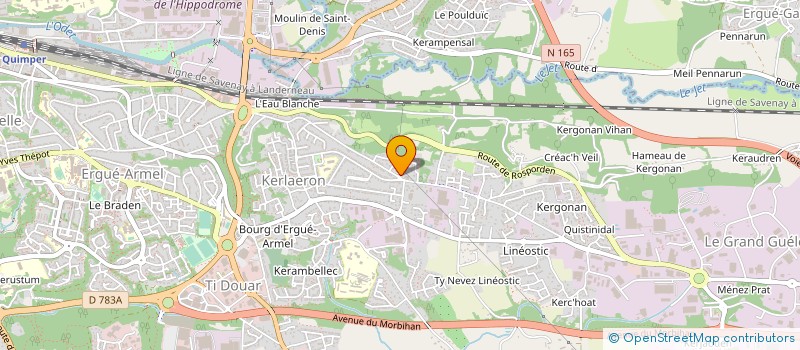 localisation de l'entreprise SCI HAMEAU DE KEREST à QUIMPER