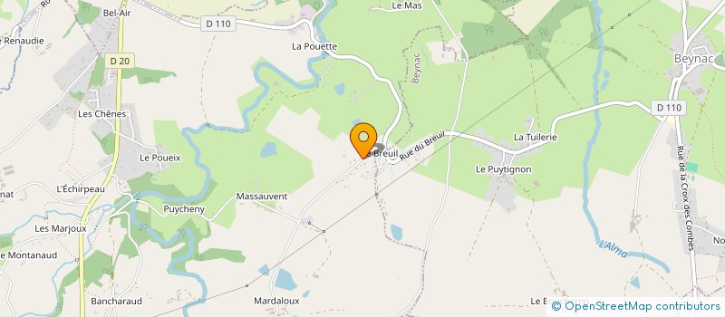 localisation de l'entreprise SCI HAMEAU DES PLAISIRS  SAINT-MARTIN-LE-VIEUX