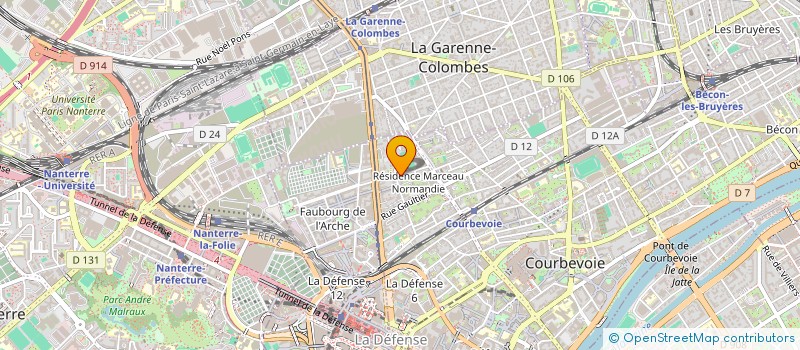 localisation de l'entreprise SCI HAMEAU DESCHANEL à COURBEVOIE